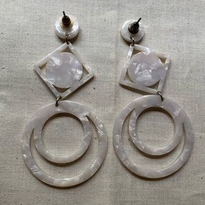 White marble earrings!